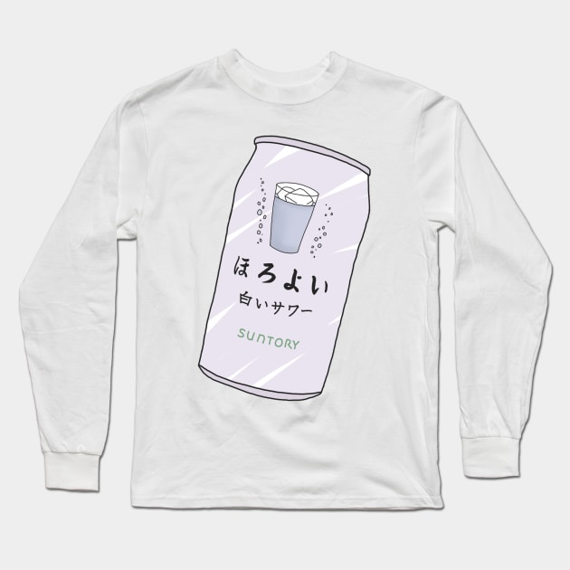 Original Soda Suntory Soft Drink Long Sleeve T-Shirt by PeachPantone